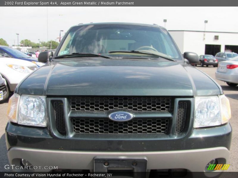 Aspen Green Metallic / Medium Parchment 2002 Ford Explorer Sport 4x4