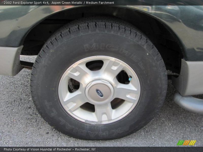 Aspen Green Metallic / Medium Parchment 2002 Ford Explorer Sport 4x4