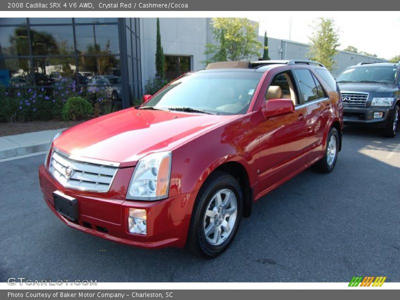 Crystal Red / Cashmere/Cocoa 2008 Cadillac SRX 4 V6 AWD
