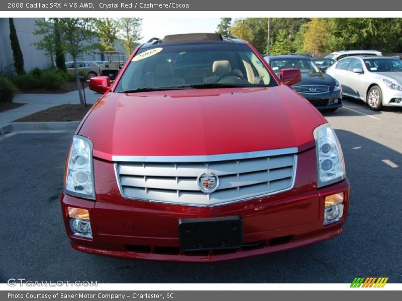 Crystal Red / Cashmere/Cocoa 2008 Cadillac SRX 4 V6 AWD