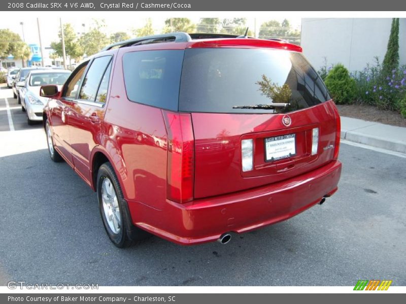 Crystal Red / Cashmere/Cocoa 2008 Cadillac SRX 4 V6 AWD