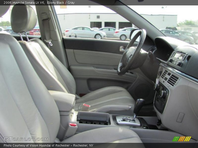 Ebony Black / Gray 2006 Hyundai Sonata LX V6