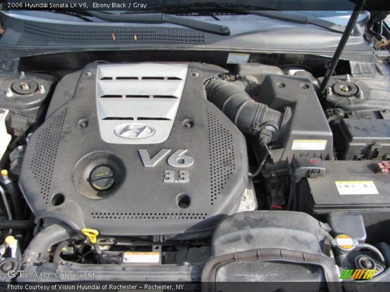 Ebony Black / Gray 2006 Hyundai Sonata LX V6