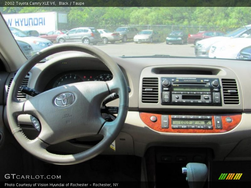 Black / Taupe 2002 Toyota Camry XLE V6