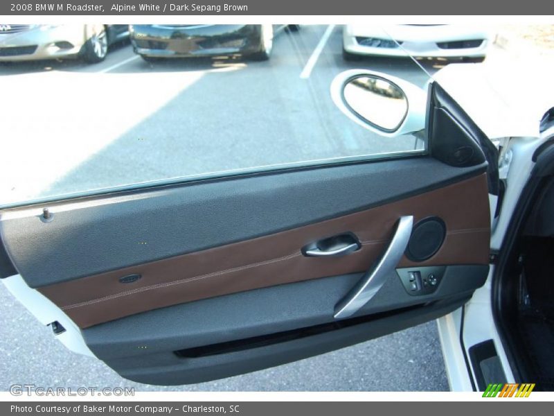 Alpine White / Dark Sepang Brown 2008 BMW M Roadster
