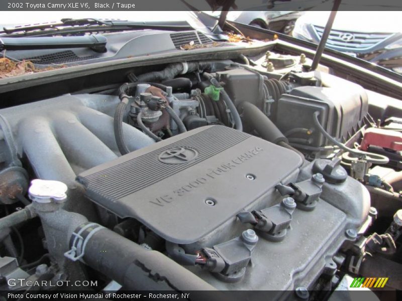 Black / Taupe 2002 Toyota Camry XLE V6