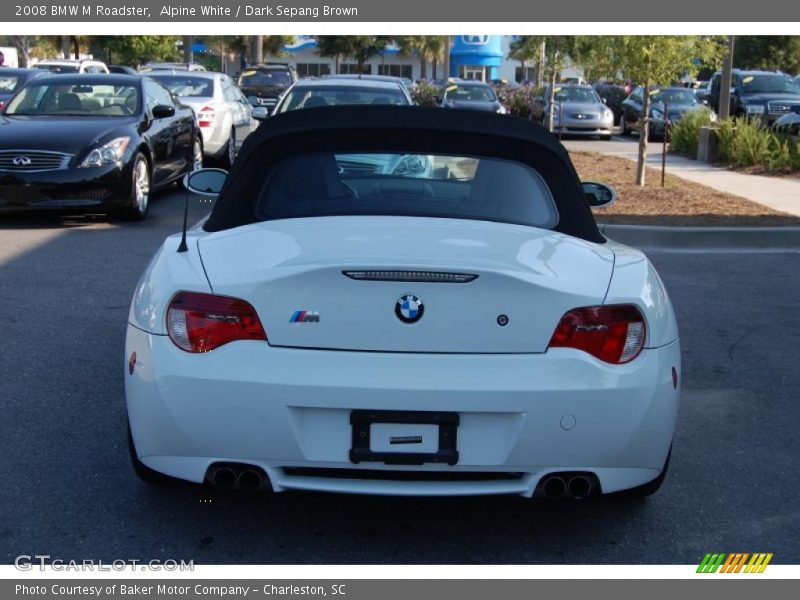 Alpine White / Dark Sepang Brown 2008 BMW M Roadster