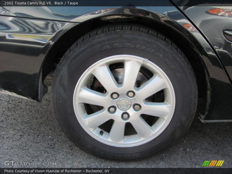 Black / Taupe 2002 Toyota Camry XLE V6