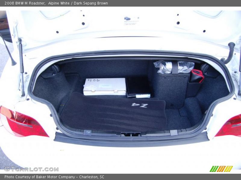 Alpine White / Dark Sepang Brown 2008 BMW M Roadster