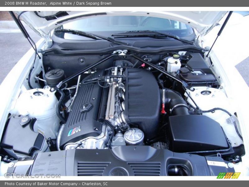 Alpine White / Dark Sepang Brown 2008 BMW M Roadster