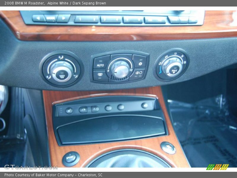 Alpine White / Dark Sepang Brown 2008 BMW M Roadster