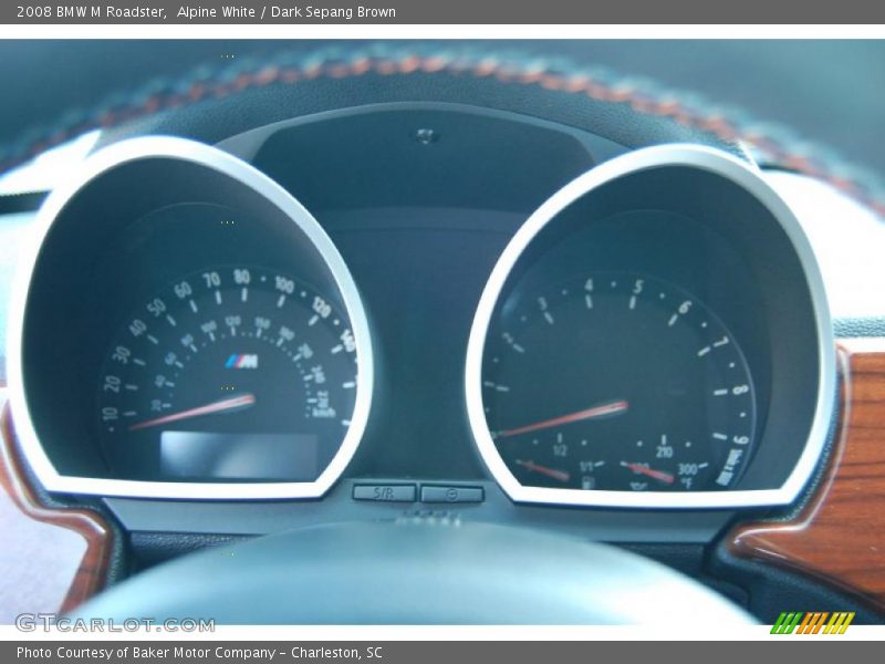 Alpine White / Dark Sepang Brown 2008 BMW M Roadster