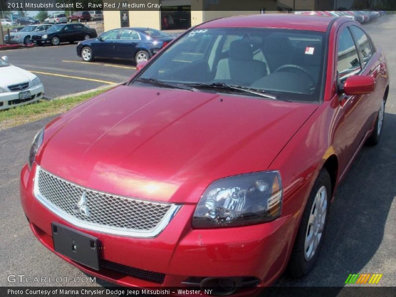 Rave Red / Medium Gray 2011 Mitsubishi Galant ES