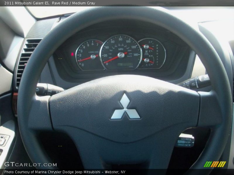Rave Red / Medium Gray 2011 Mitsubishi Galant ES