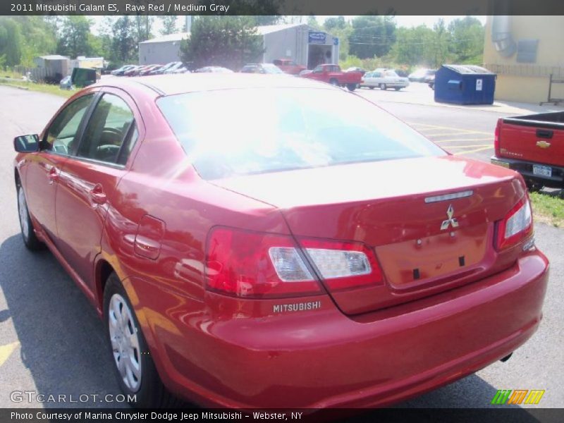 Rave Red / Medium Gray 2011 Mitsubishi Galant ES