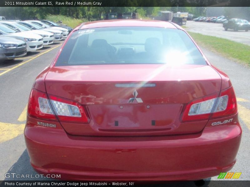 Rave Red / Medium Gray 2011 Mitsubishi Galant ES