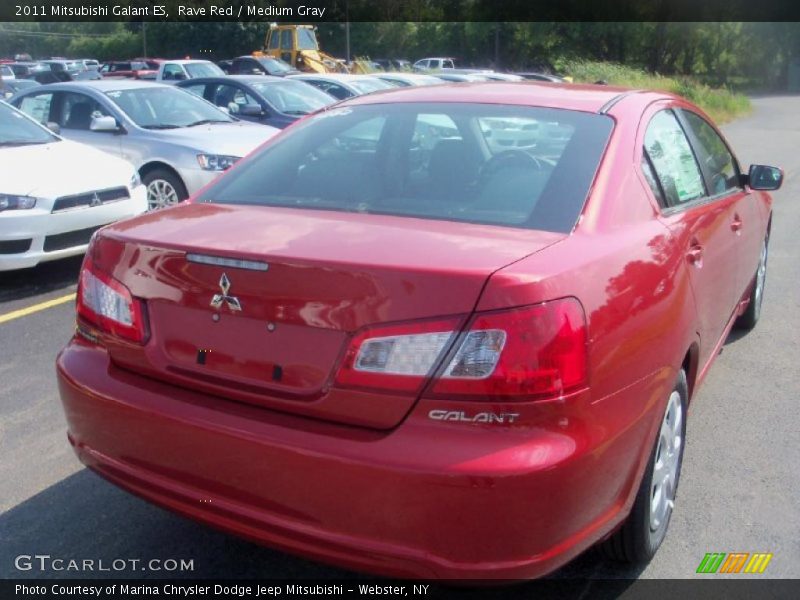 Rave Red / Medium Gray 2011 Mitsubishi Galant ES