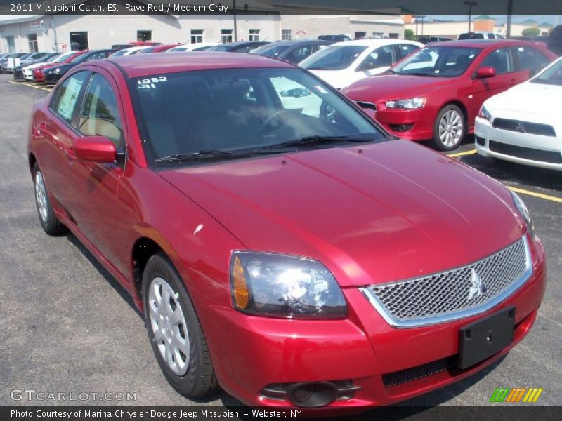 Rave Red / Medium Gray 2011 Mitsubishi Galant ES