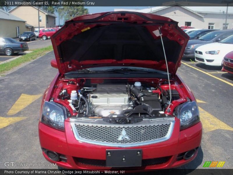 Rave Red / Medium Gray 2011 Mitsubishi Galant ES