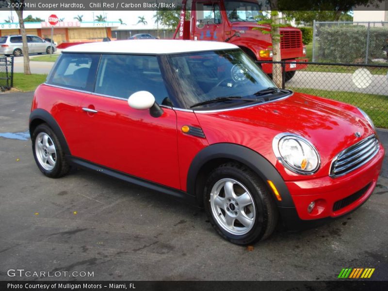 Chili Red / Carbon Black/Black 2007 Mini Cooper Hardtop