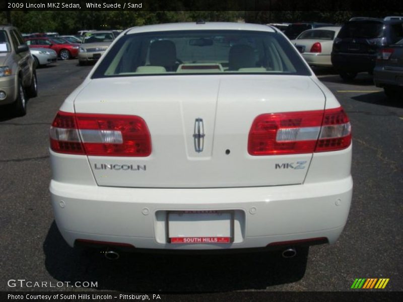 White Suede / Sand 2009 Lincoln MKZ Sedan