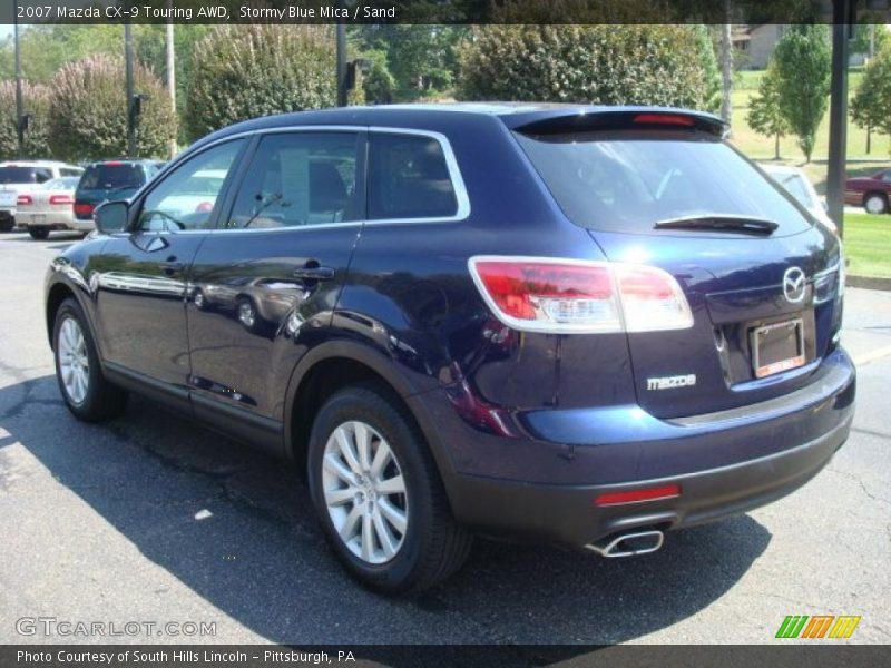 Stormy Blue Mica / Sand 2007 Mazda CX-9 Touring AWD