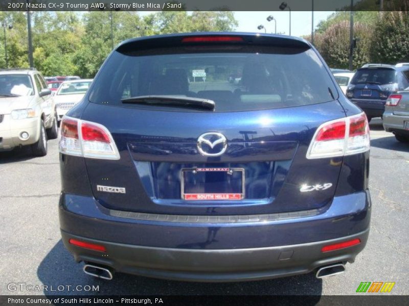 Stormy Blue Mica / Sand 2007 Mazda CX-9 Touring AWD