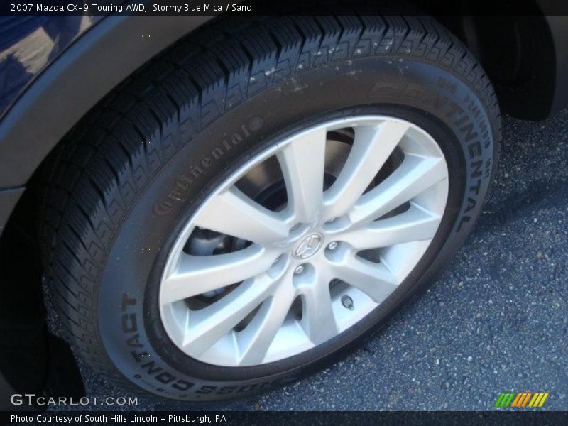 Stormy Blue Mica / Sand 2007 Mazda CX-9 Touring AWD