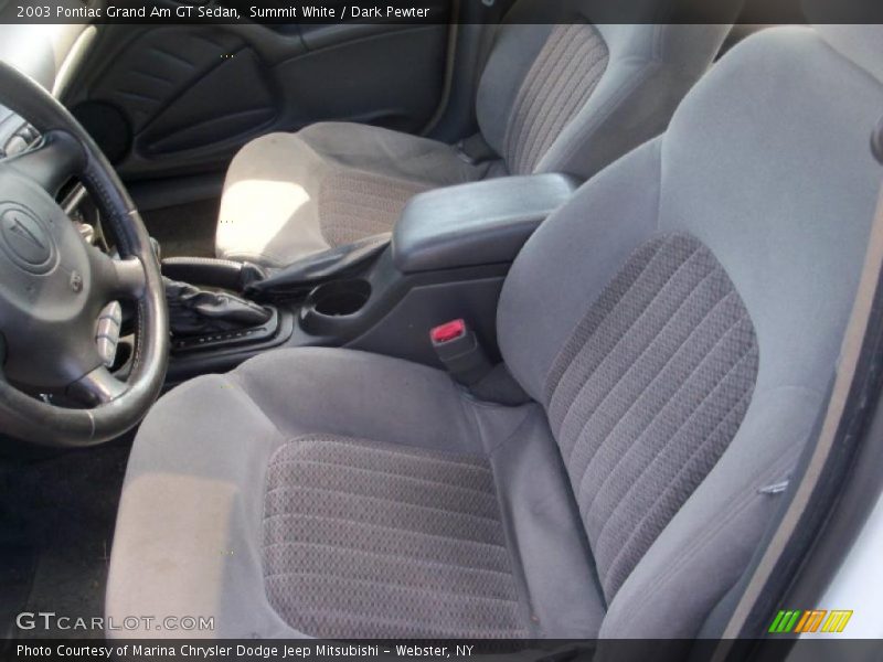 Summit White / Dark Pewter 2003 Pontiac Grand Am GT Sedan