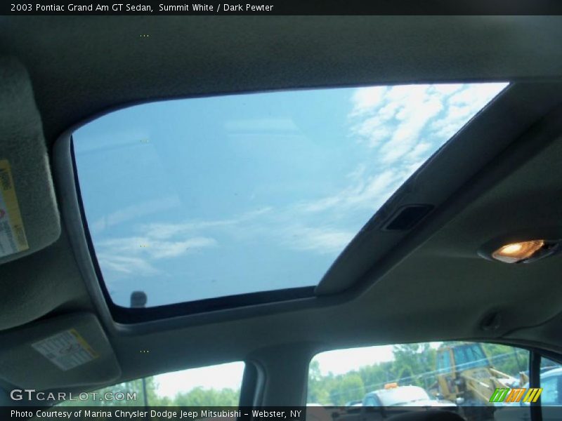 Summit White / Dark Pewter 2003 Pontiac Grand Am GT Sedan