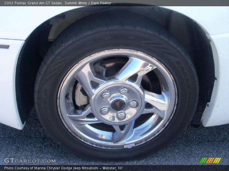 Summit White / Dark Pewter 2003 Pontiac Grand Am GT Sedan