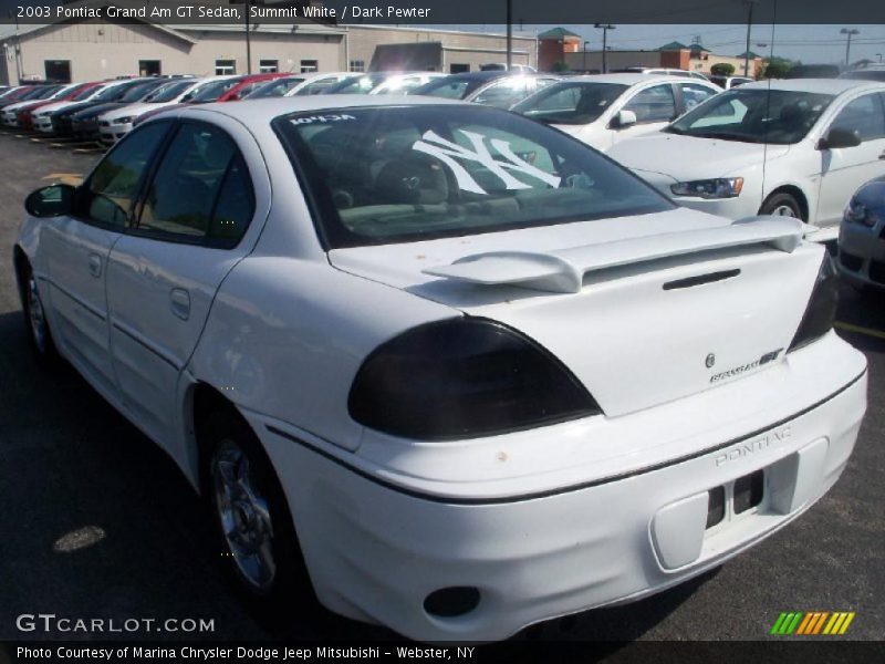 Summit White / Dark Pewter 2003 Pontiac Grand Am GT Sedan