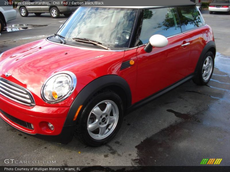 Chili Red / Carbon Black/Black 2007 Mini Cooper Hardtop