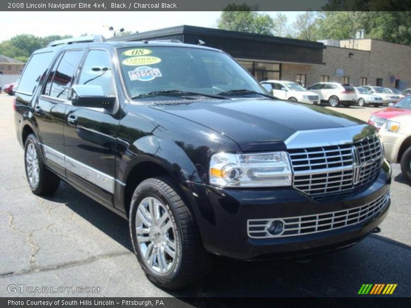 Black / Charcoal Black 2008 Lincoln Navigator Elite 4x4