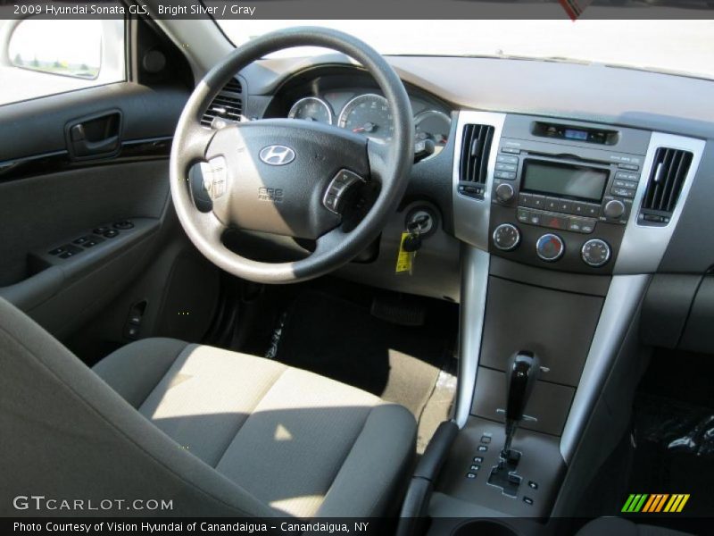 Bright Silver / Gray 2009 Hyundai Sonata GLS
