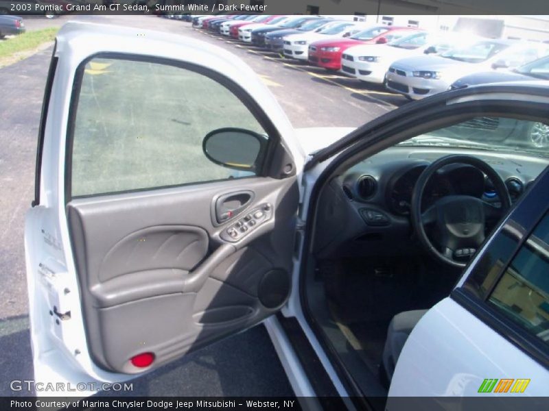 Summit White / Dark Pewter 2003 Pontiac Grand Am GT Sedan
