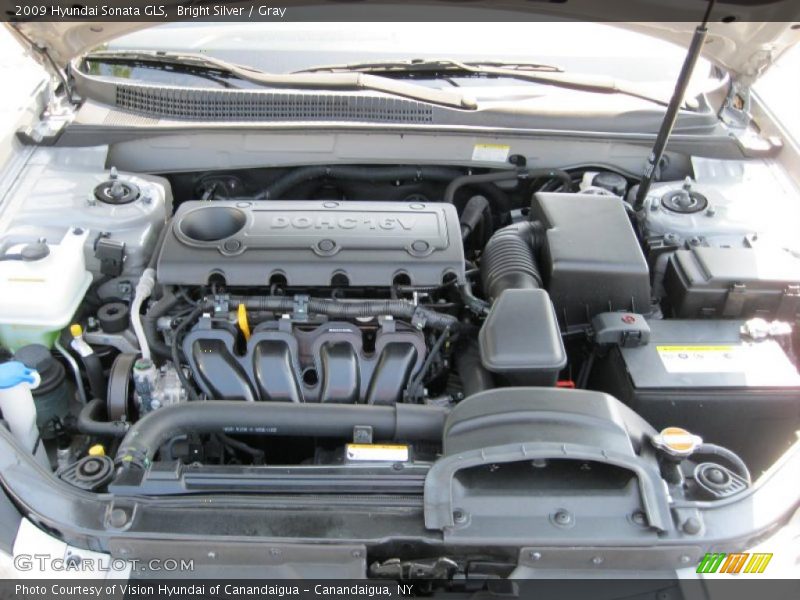 Bright Silver / Gray 2009 Hyundai Sonata GLS