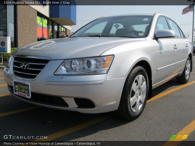Bright Silver / Gray 2009 Hyundai Sonata GLS