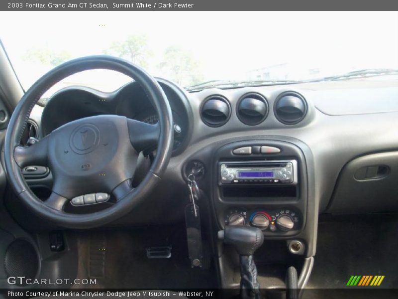 Summit White / Dark Pewter 2003 Pontiac Grand Am GT Sedan