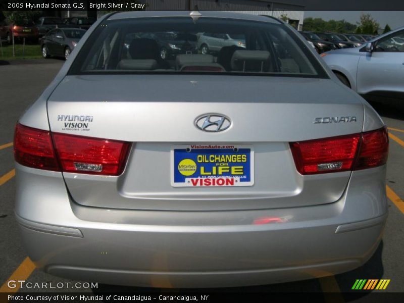 Bright Silver / Gray 2009 Hyundai Sonata GLS