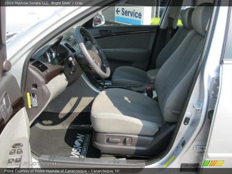 Bright Silver / Gray 2009 Hyundai Sonata GLS