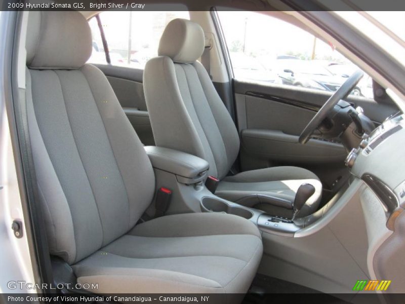 Bright Silver / Gray 2009 Hyundai Sonata GLS