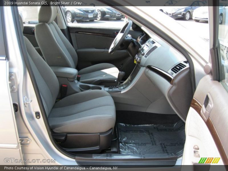 Bright Silver / Gray 2009 Hyundai Sonata GLS
