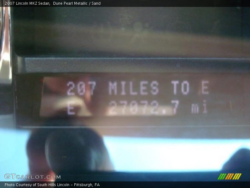 Dune Pearl Metallic / Sand 2007 Lincoln MKZ Sedan