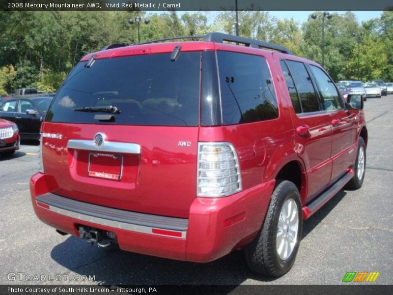 Vivid Red Metallic / Camel 2008 Mercury Mountaineer AWD