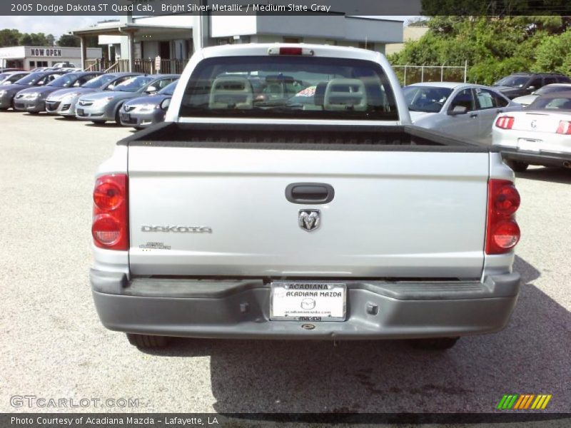 Bright Silver Metallic / Medium Slate Gray 2005 Dodge Dakota ST Quad Cab