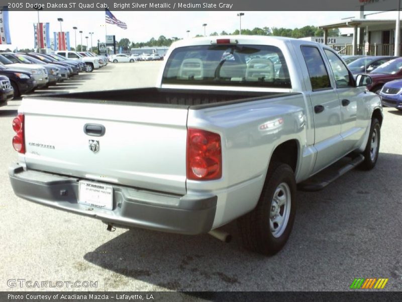 Bright Silver Metallic / Medium Slate Gray 2005 Dodge Dakota ST Quad Cab