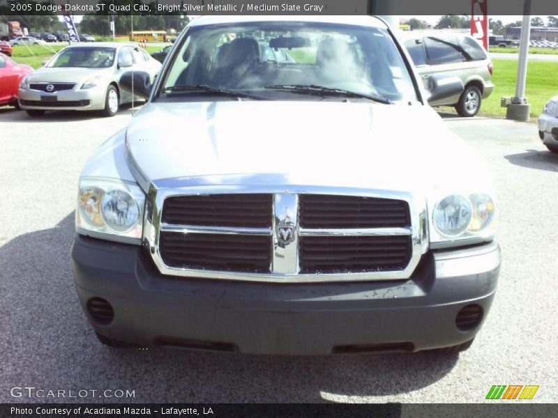 Bright Silver Metallic / Medium Slate Gray 2005 Dodge Dakota ST Quad Cab