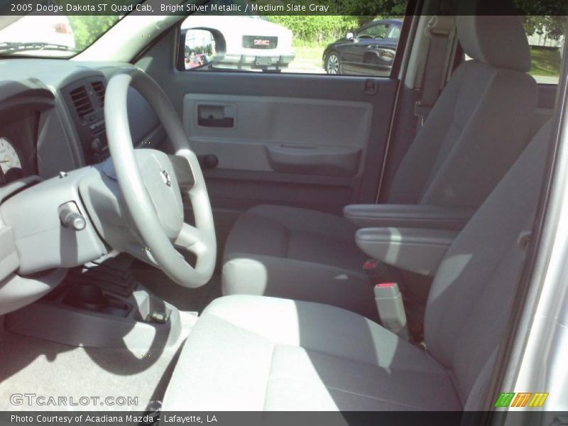 Bright Silver Metallic / Medium Slate Gray 2005 Dodge Dakota ST Quad Cab