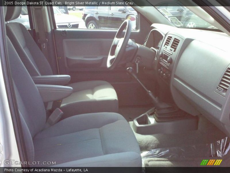 Bright Silver Metallic / Medium Slate Gray 2005 Dodge Dakota ST Quad Cab